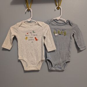 Carter's Bundle Best Friend Paws And Polar Bear Onesie Set